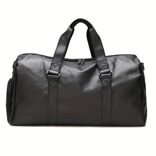 Sport Fitness Bag, Travel Bag, Black Stylish Business Travel Bag, Separate Shoe Depot, Zip Off, For Gym, Sport, Travel, Waterproof - Image 7