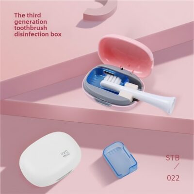 The White Toothbrush Sterilization Box Can Sterilize Effectively To Protect Your Oral Cavity. It's Simple And Elegant, Making Brushing Teeth Healthier And More Reassuring.